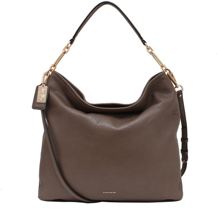 Coach 27858 Madison Hobo Bag in Leather- Silt