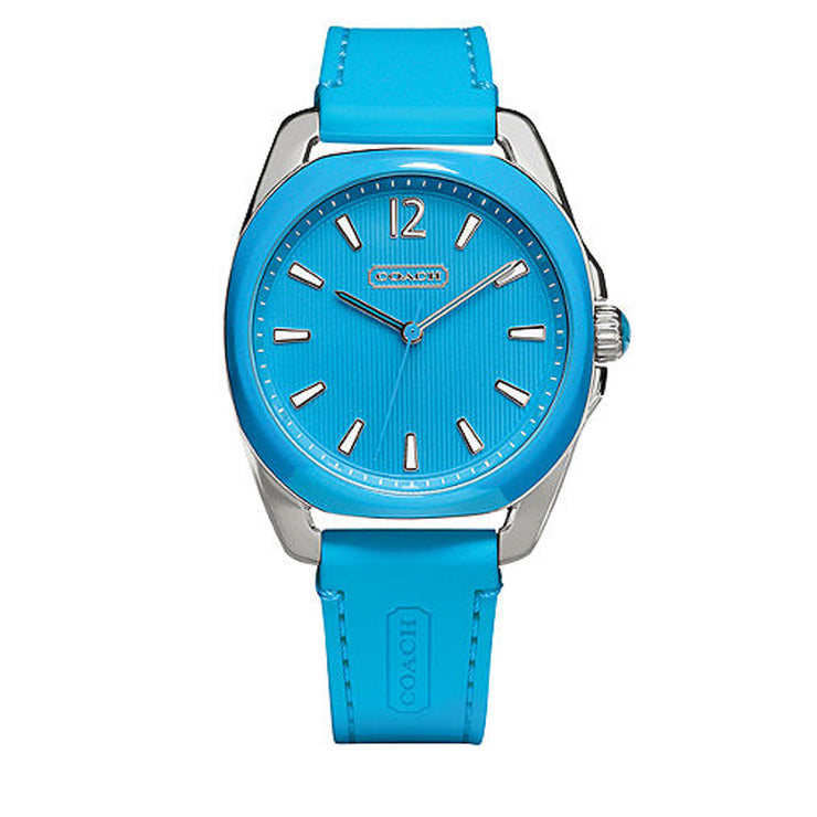 Coach Watch 14501922- Blue Silicon Round Dial Ladies Watch