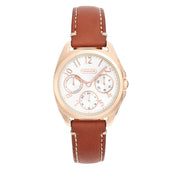 Coach Watch 14501910- Teagan Mini Brown Leather Multi-Dial Ladies Watch