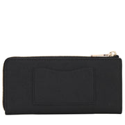 Coach 52333 Slim Zip Wallet in Embossed Textured Leather- Black