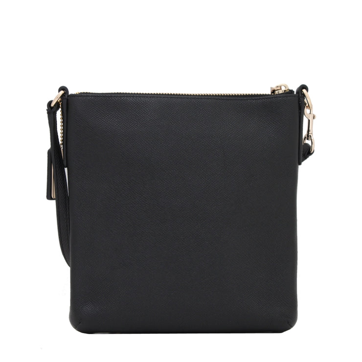 Coach Bag 52348 North South Swingpack in Embossed Textured Leather- Black