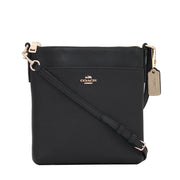 Coach Bag 52348 North South Swingpack in Embossed Textured Leather- Black