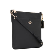 Coach Bag 52348 North South Swingpack in Embossed Textured Leather- Black