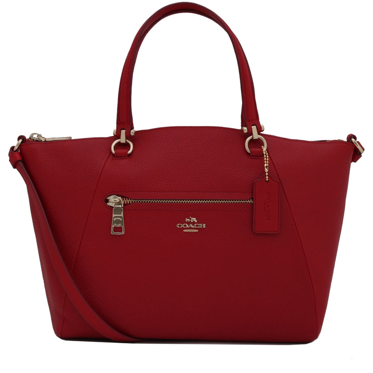 Coach 58874 Prairie Satchel Bag in Pebble Leather- Jasper