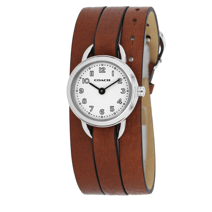 Coach Watch 14501981- Brown Leather Classic Triple Strap Ladies Watch