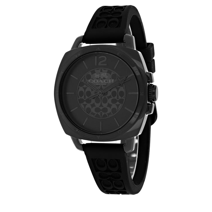 Coach Watch 14502096- Logo Embossed Black Silicon Boyfriend Ladies Watch
