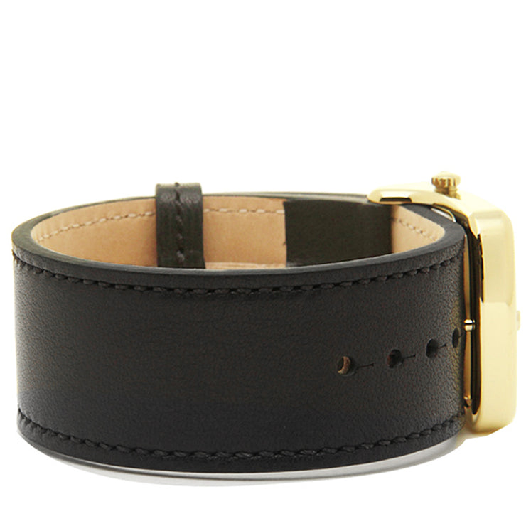 Coach Watch 14502335- Duffle Buckle Black Leather Ladies Watch
