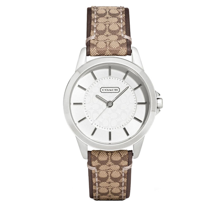 Coach Watch 14501525 Khaki Classic Signature Round Dial Ladies Watch