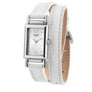 Coach Watch 14501598- White Leather Double Strap Ladies Watch