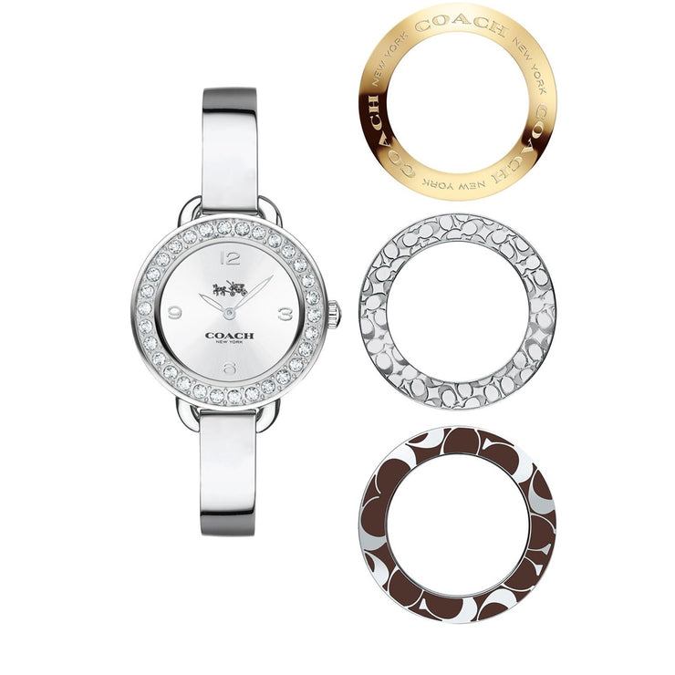 Coach Watch 14502362- Delancey Stainless Steel Bangle Ladies Watch Boxed Set