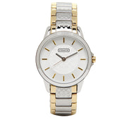 Coach Watch 14501610- Two-Toned Signature Stainless Steel with Round Dial Ladies Watch