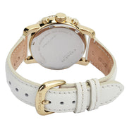 Coach Watch 14501973- Legacy White Leather with Crystal Multi-Dial Ladies Watch