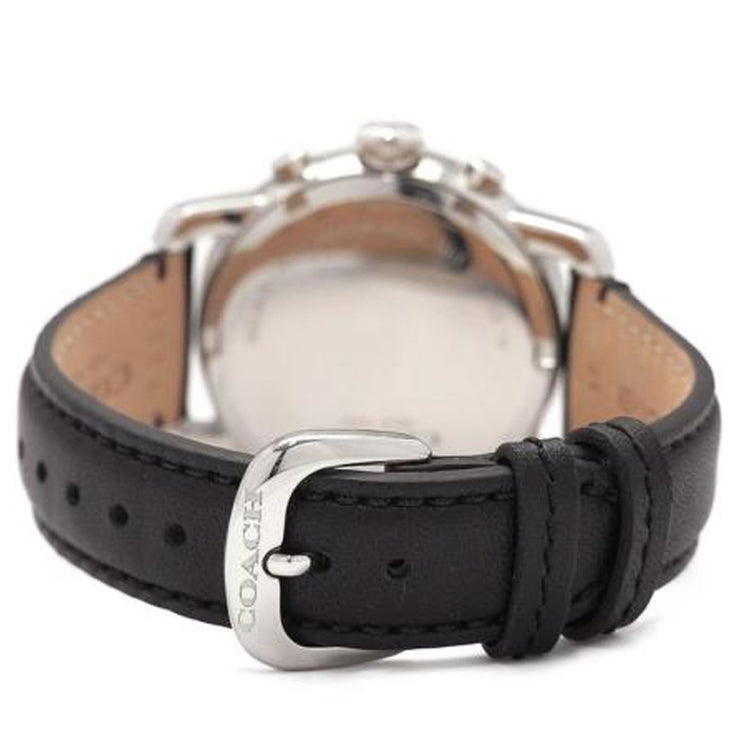 Coach Watch 14501972- Legacy Black Leather with Crystal Multi-Dial Ladies Watch
