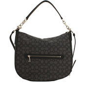 Coach 37769 Chelsea Hobo 32 Bag in Signature Jacquard- Black