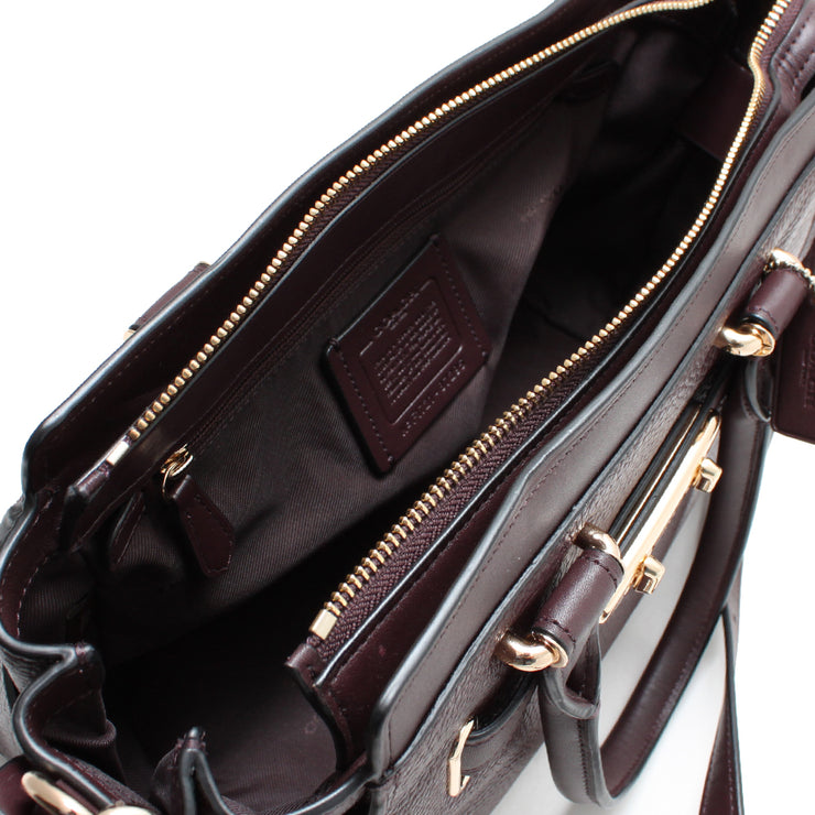 Coach 87295 Swagger 27 Carryall Satchel Bag in Pebble Leather ...