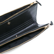 Coach 27495 Double Zip Wallet Wristlet- Black