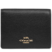 Coach 76507 Small Snap Wallet- Black