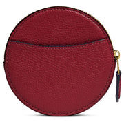 Coach 88766 Round Coin Case With Rexy and Carriage- Deep Red