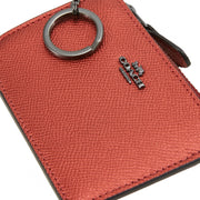 Coach Mini Skinny ID Case/ Coin Purse/ Key/ Card Holder- Metallic Clay