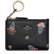 Coach Sharky Print Mini Skinny Leather ID Case