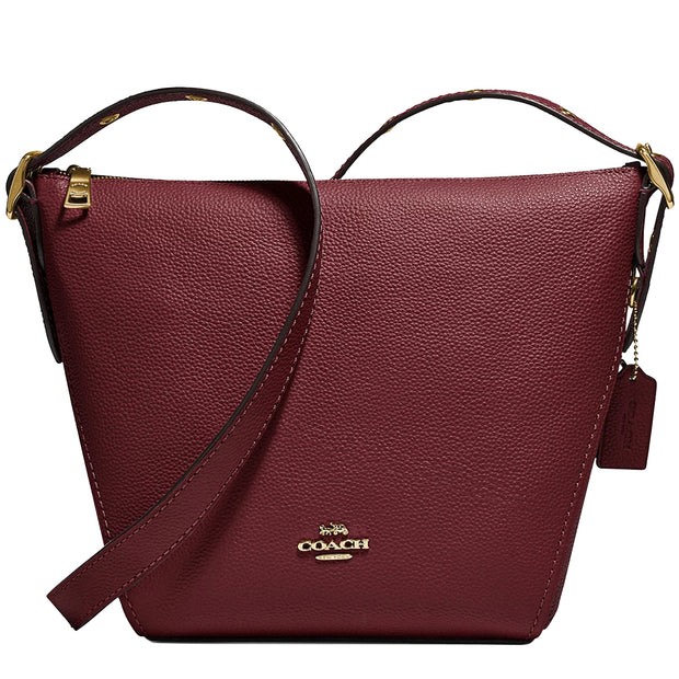 Buy Coach Small Dufflette Bag in Wine 21377 Online in Singapore | PinkOrchard.com