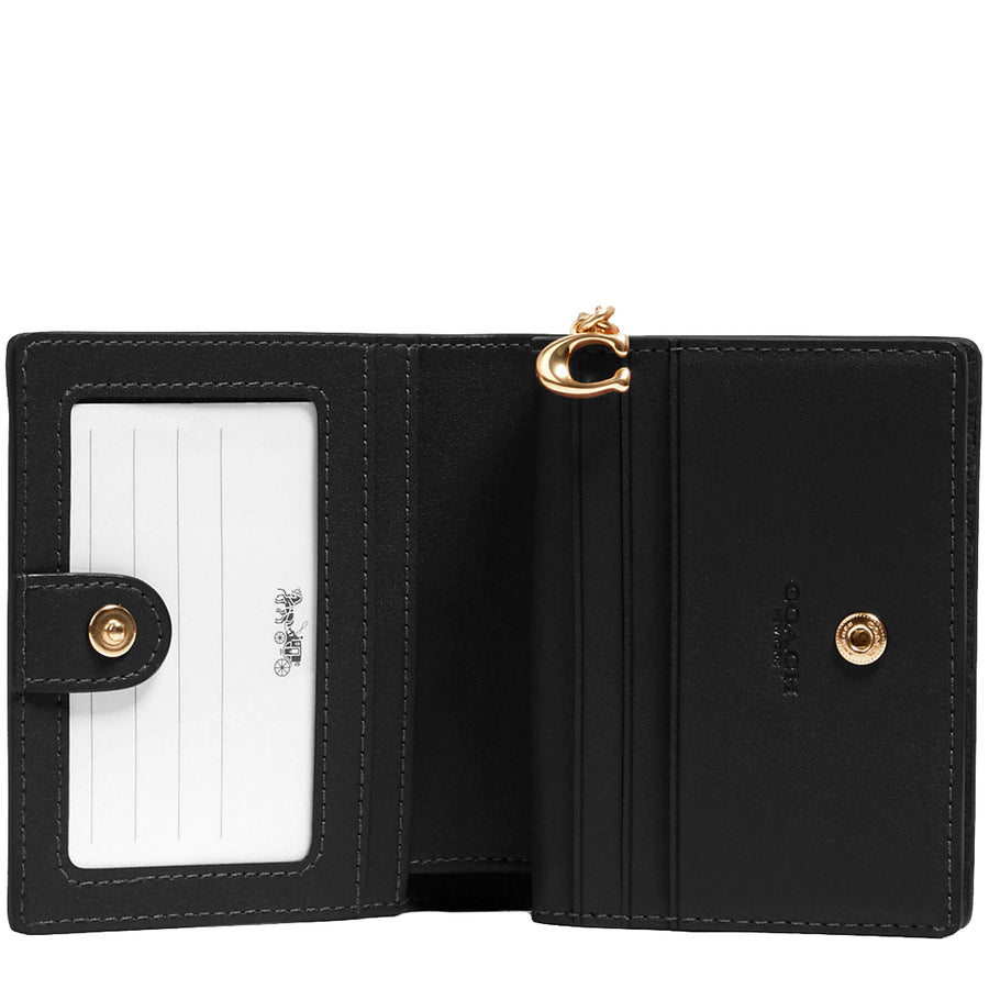 Coach Snap Black Pebble Leather Wallet, #C2862 | eBay