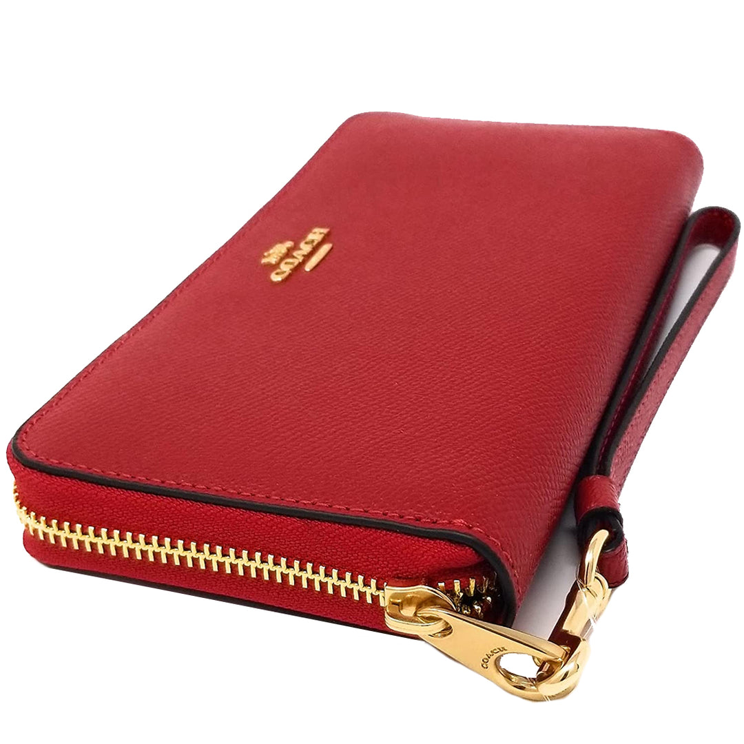 Coach Long Zip Around Wallet in Red C4451 – PinkOrchard.com