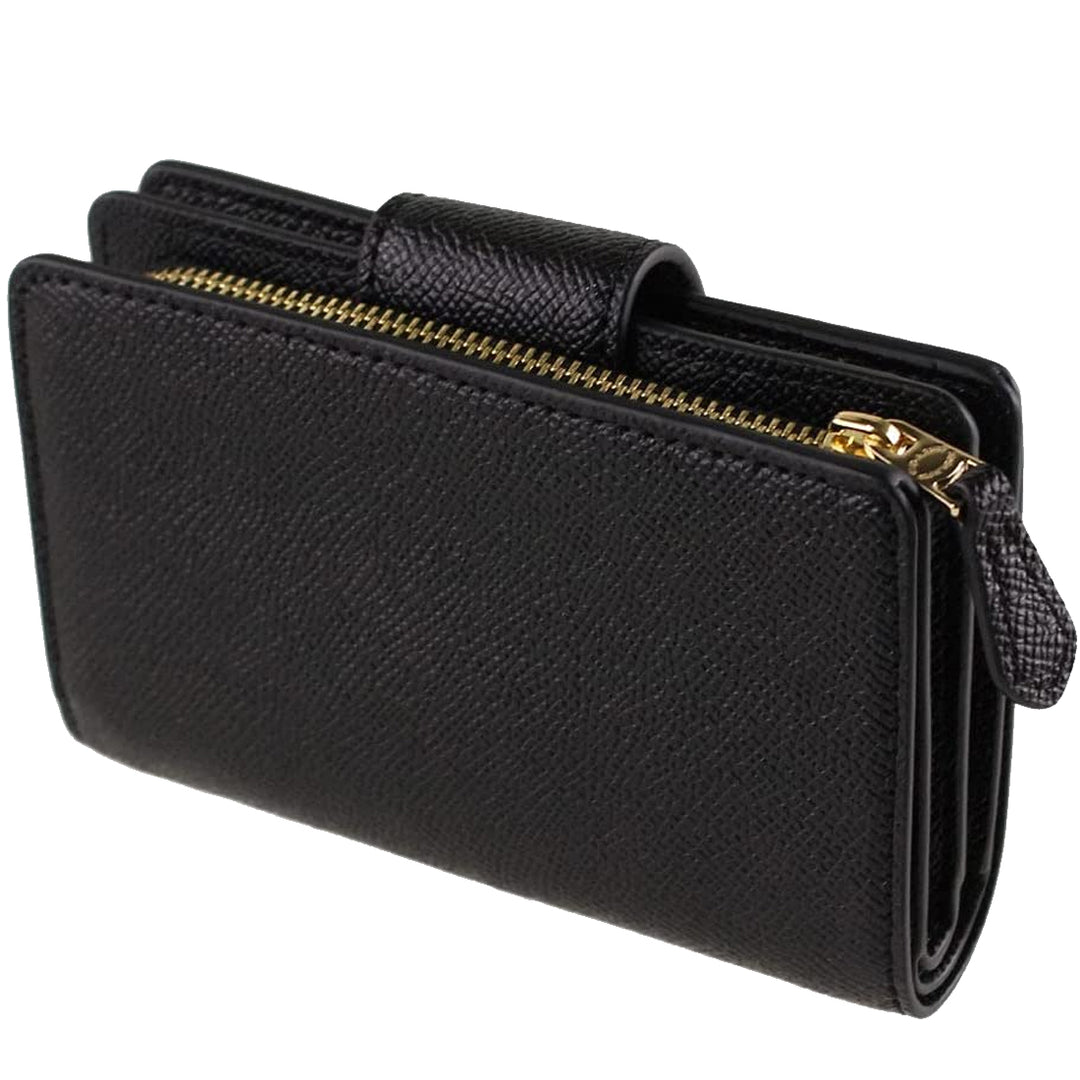 Buy Coach Medium Corner Zip Wallet in Gold/ Black 6390 Online in