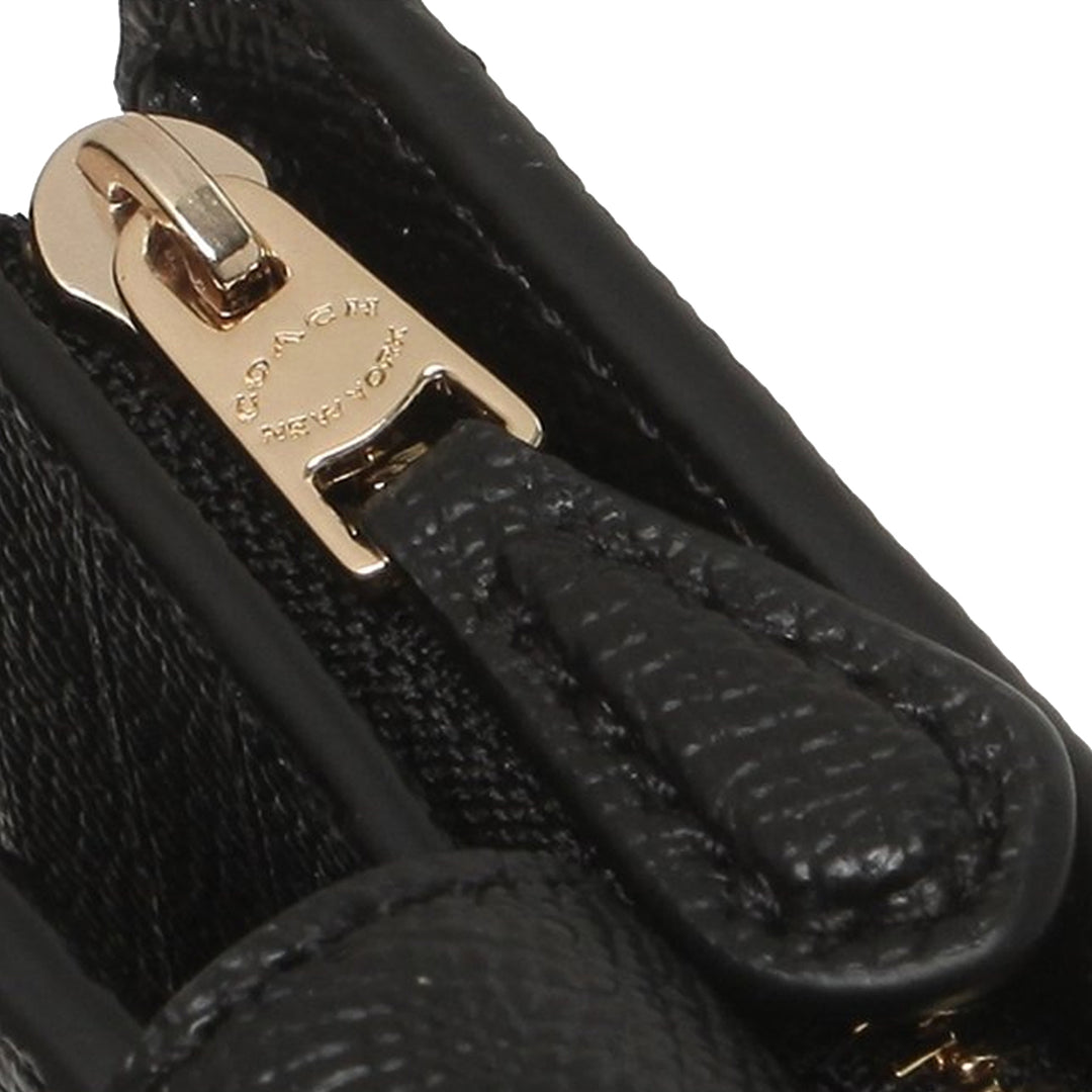 Buy Coach Medium Corner Zip Wallet in Gold/ Black 6390 Online in