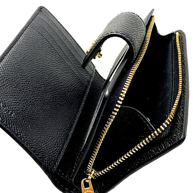 Buy Coach Medium Corner Zip Wallet in Gold/ Black 6390 Online in Singapore | PinkOrchard.com