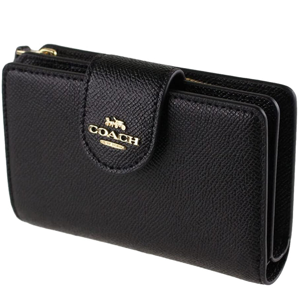 Buy Coach Medium Corner Zip Wallet in Gold/ Black 6390 Online in Singapore | PinkOrchard.com