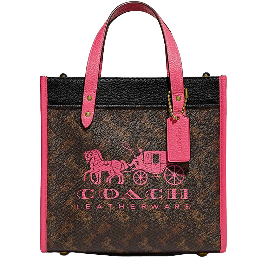 Coach Field Tote 22 with Horse and Carriage Print and Carriage