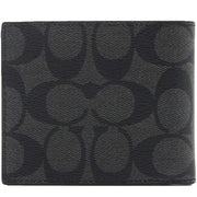Buy Coach ID Billfold Wallet in Signature Canvas in Charcoal/ Black 66551 Online in Singapore | PinkOrchard.com