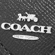 Buy Coach Medium Corner Zip Wallet in Black/ Silver 6390 Online in Singapore | PinkOrchard.com