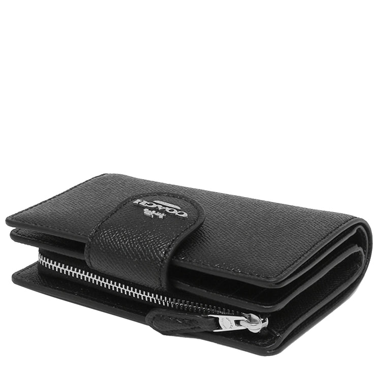 Buy Coach Medium Corner Zip Wallet in Black Silver 6390 Online in Singapore PinkOrchard