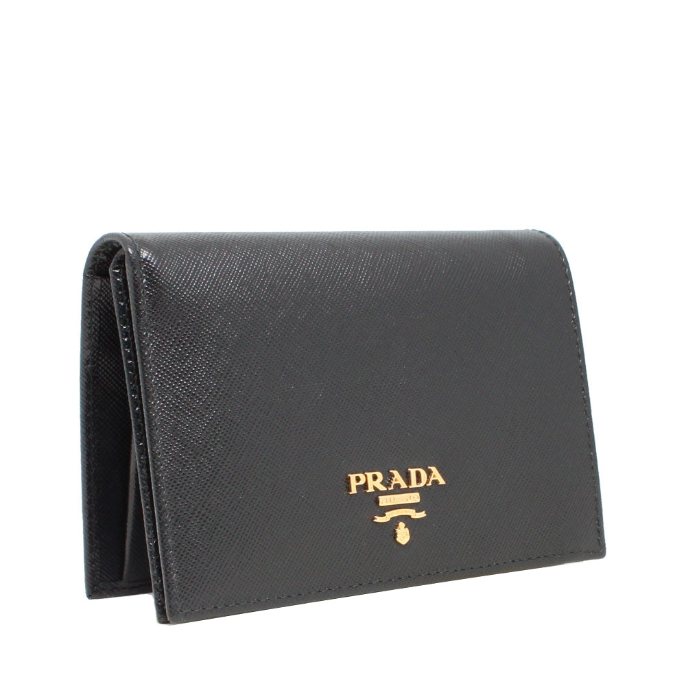 ブラック☆Middle Leather Wallet Noir Midori Geometric Top-Zip Wallet - Noir - Wallets