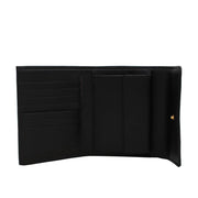 Saffiano Leather Bar-Flap French Wallet