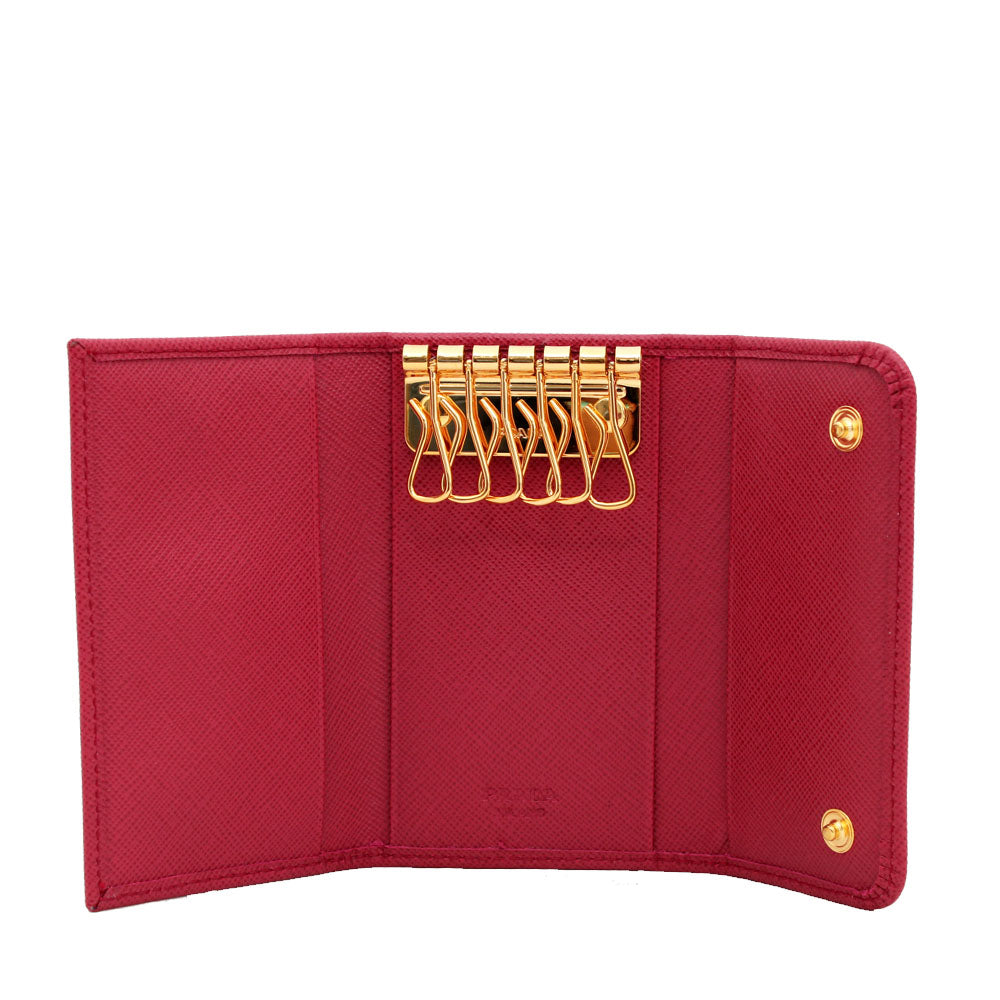 【PRADA】1PG222 キーケース Key Case (Nylon x Saffiano) PRADA Nylon 6 Key Holder | eBay