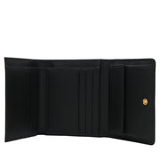 Prada 1M0176 Saffiano Leather Short Trifold Clasp Wallet- Marmo