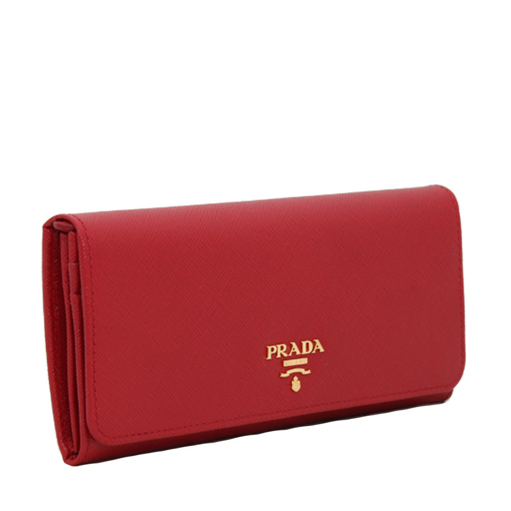 Prada 1M1132 Saffiano Leather Long Fold Wallet – PinkOrchard.com