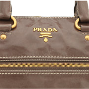 Prada Vitello Shine Leather Vintage Top Handle Convertible Bag