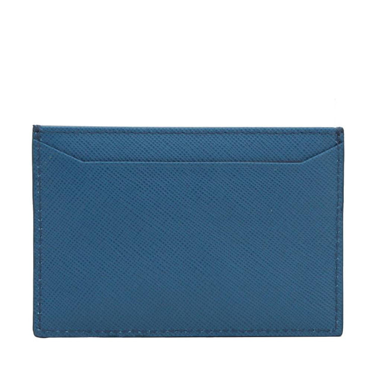 Prada Saffiano Leather Cardholder- Cobalt