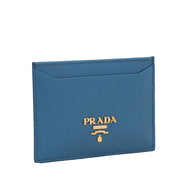 Prada Saffiano Leather Cardholder- Cobalt