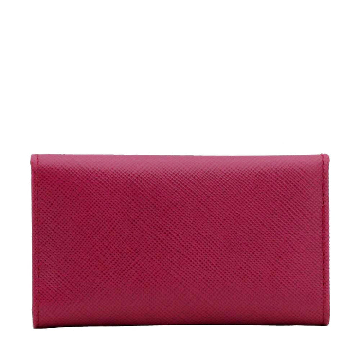Prada Saffiano Leather Keycase- Amethyst