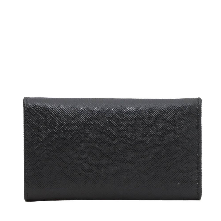 Prada Saffiano Leather Keycase- Black