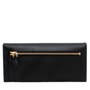Prada 1M1132 Saffiano Leather Long Fold Wallet- Cherry