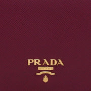 Prada 1m0668 Saffiano Leather French Wallet with Inner Flap- Amethyst