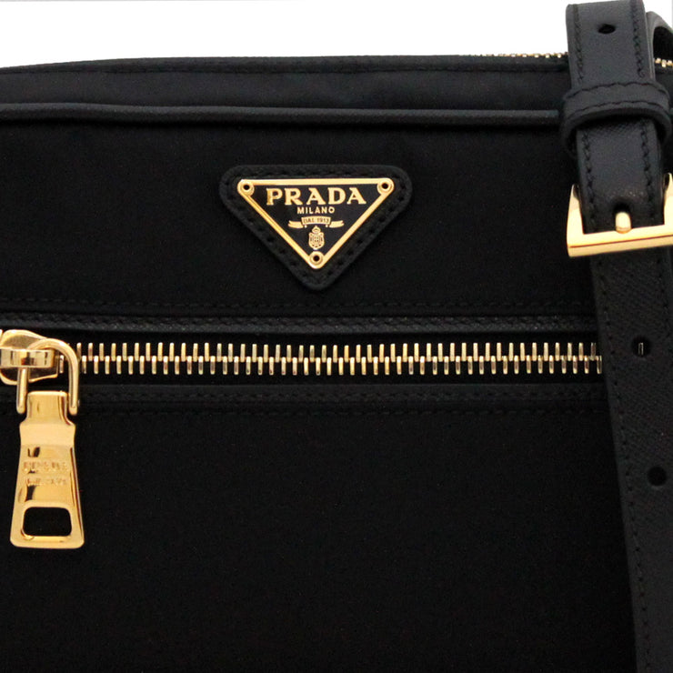 Prada Nylon Small Shoulder-Crossbody Bag- Black