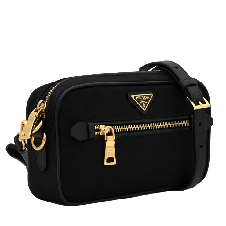 Prada Nylon Small Shoulder-Crossbody Bag- Black