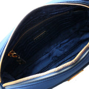 Prada Nylon Small Shoulder-Crossbody Bag- Blue